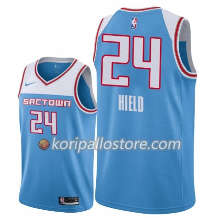 Sacramento Kings Buddy Hield 24 2018-19 Nike City Edition Sininen Miesten Pelipaidat Swingman 
